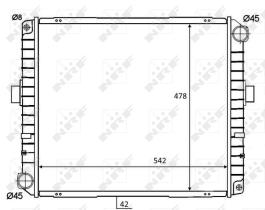 Nrf 58825 - RADIADOR ALU BRAZED IVECO EUROCARGO