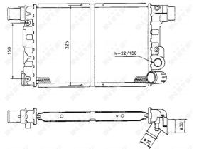 Nrf 58844 - RADIADOR ALU MECHAN FIAT CINQUECENT
