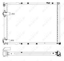 Nrf 58848 - RADIADOR ALU BRAZED RENAULT SAFRANE