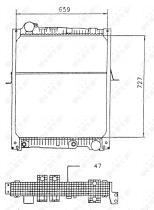 Nrf 58926 - RADIADOR ALU BRAZED MERCEDES MK 93-