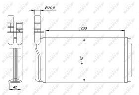 Nrf 58931 - CALENTADOR ALFA ROMEO 164 87-