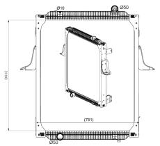 Nrf 589563 - RADIADOR ALU BRAZED RENAULT TRUCKS