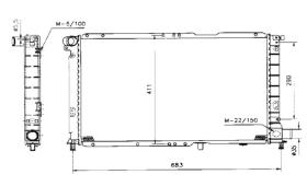 Nrf 58980 - RADIADOR FIAT CROMA 2.5D