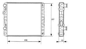 Nrf 58999 - RADIADOR SEAT - VOLKSWAGEN AROSA 1.