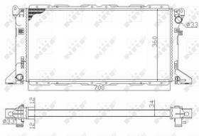 Nrf 59013 - RADIADOR ALU MECHAN FORD TRANSIT 08