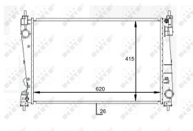 Nrf 59084 - RADIADOR ALU BRAZED OPEL CORSA 07/2