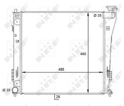 Nrf 59086 - RADIADOR ALU BRAZED HYUNDAI I40 07-