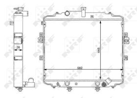 Nrf 59107 - RADIADOR ALU BRAZED HYUNDAI H100 08