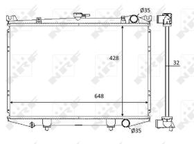 Nrf 59114 - RADIADOR ALU BRAZED NISSAN TERRANO