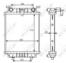 Nrf 59125 - RADIADOR ALU BRAZED AUDI S3 10/2012