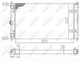 Nrf 59128 - RADIADOR ALU MECHAN VW POLO 10/1990