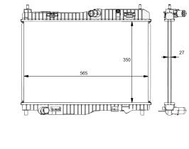 Nrf 59134 - RADIADOR ALU BRAZED FORD FIESTA 1.0