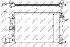 Nrf 59144 - RADIADOR ALU BRAZED CHEVROLET CRUZE