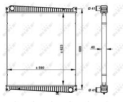 Nrf 59212 - RADIADOR ALU BRAZED RENAULT MASCOTT