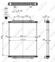Nrf 599563 - RADIADOR ALU BRAZED MAN NG NL NÜ BU