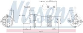 Nissens 831056 - BOMBA AGUA MERCEDES C-CLASS W 203(0