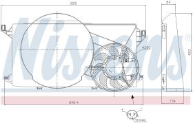 Nissens 85825 - VENTILADOR FORD TRANSIT(TT9)(06-)2.