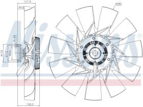 Nissens 86233 - VENTILADOR CLUTCH RVI-RENAULT TRUCK