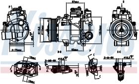 Nissens 890133 - COMPRESOR SUBARU OUTBACK(BM.BR)(09-