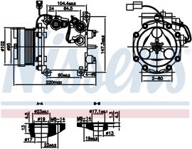 Nissens 890879 - COMPRESOR MITSUBISHI ECLIPSE(06-)2.