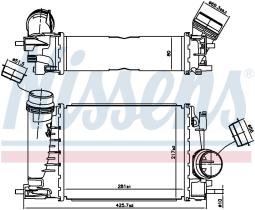 Nissens 961521 - INTERCOOLER RENAULT KADJAR(15-)1.3